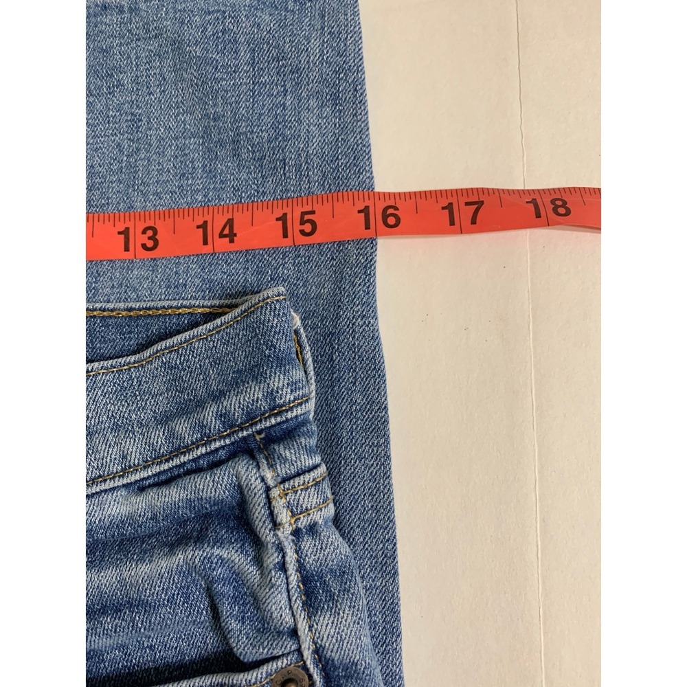 Gap 1969 Best Girlfriend Jeans Light Wash Denim Distressed Size 28 - Picture 5 of 12